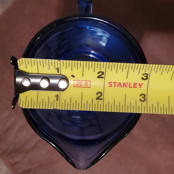 Antique 1930's Shirley Temple Hazel Atlas Cobalt Blue Depression Glass - Picture 6 of 8